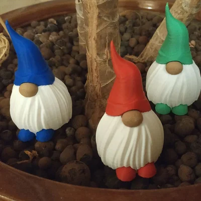 Mô hình chú lùn Gnome trang trí - Phiên bản in 3D đa sắc màu