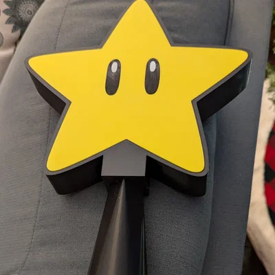 Ngôi sao Mario gắn cây thông Noel (Mario Star Christmas Tree Topper)