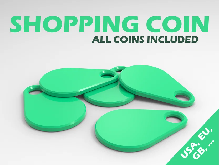 Bộ sưu tập token mở khóa xe đẩy siêu thị đa năng (Shopping Cart Coin) - Image 1