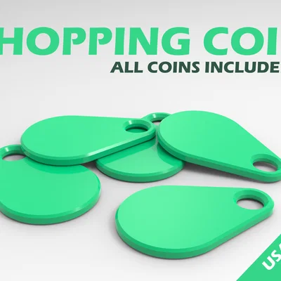 Bộ sưu tập token mở khóa xe đẩy siêu thị đa năng (Shopping Cart Coin)