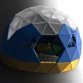 Nhà Mèo Geodesic Dome - Họa Tiết Cây Thông - Thumbnail 4