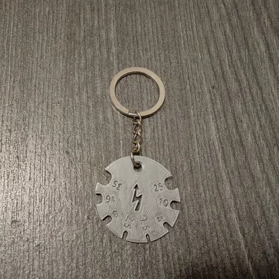 Móc khóa đo tiết diện dây điện đa năng cho thợ điện