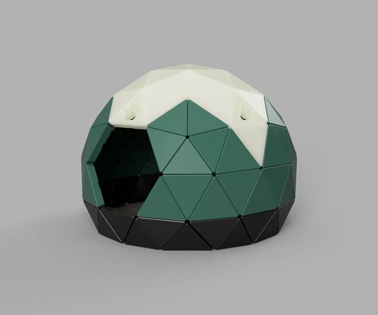 Nhà cho mèo Geodesic Dome - Bản Remix dùng ốc vít M3 - Image 6