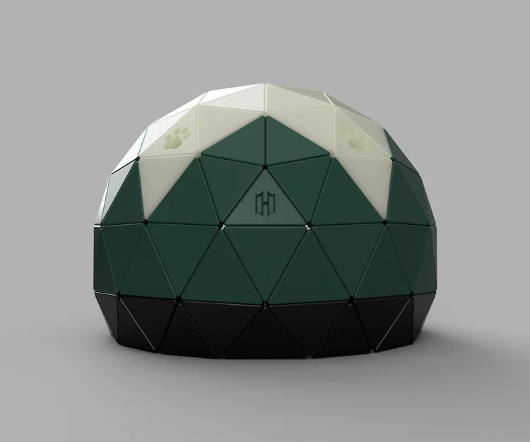 Nhà cho mèo Geodesic Dome - Bản Remix dùng ốc vít M3 - Image 7