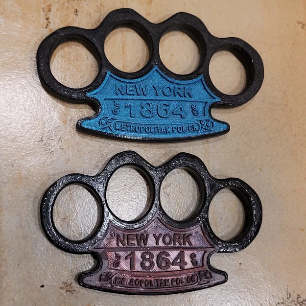 Mô hình trang trí nắm đấm sắt 1864 Metropolitan Police (NYC) độc đáo - Image 2