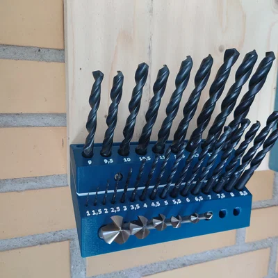 Khay Treo Tường Đựng Mũi Khoan Gọn Gàng Cho Xưởng Cơ Khí