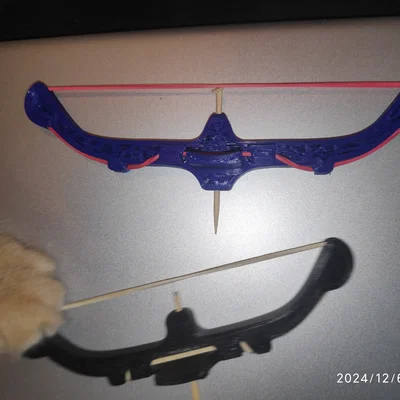 Cung bắn tăm và tăm bông bằng dây thun (Rubber band Bow)