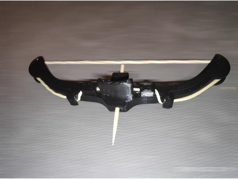 Cung bắn tăm và tăm bông bằng dây thun (Rubber band Bow) - Image 9