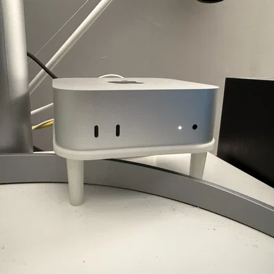 Chân đế Mac Mini M4: Giải pháp nâng tầm góc làm việc tinh tế