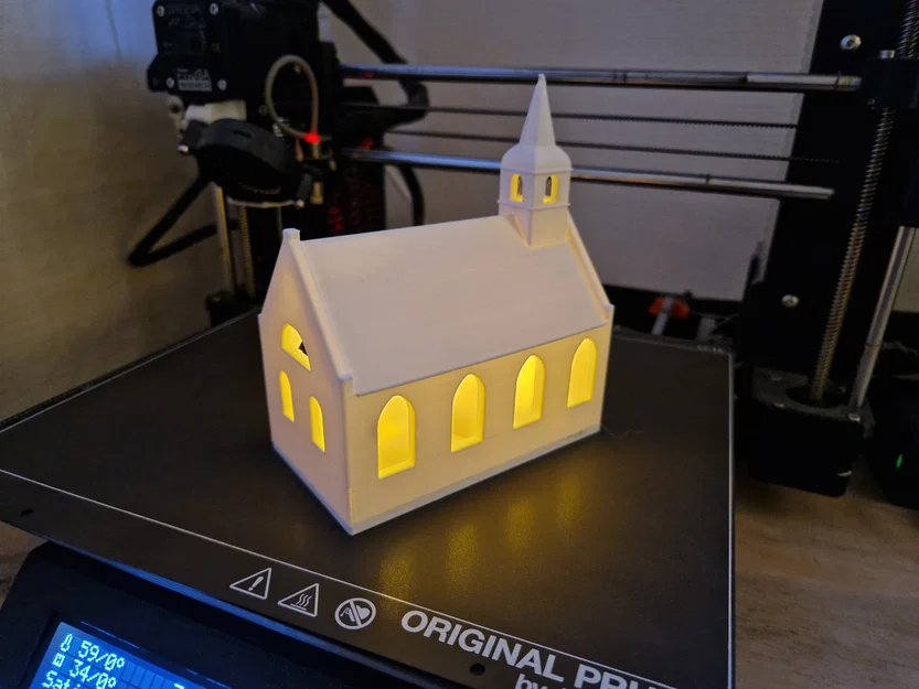 Nhà thờ làng Giáng sinh có đèn - Image 1