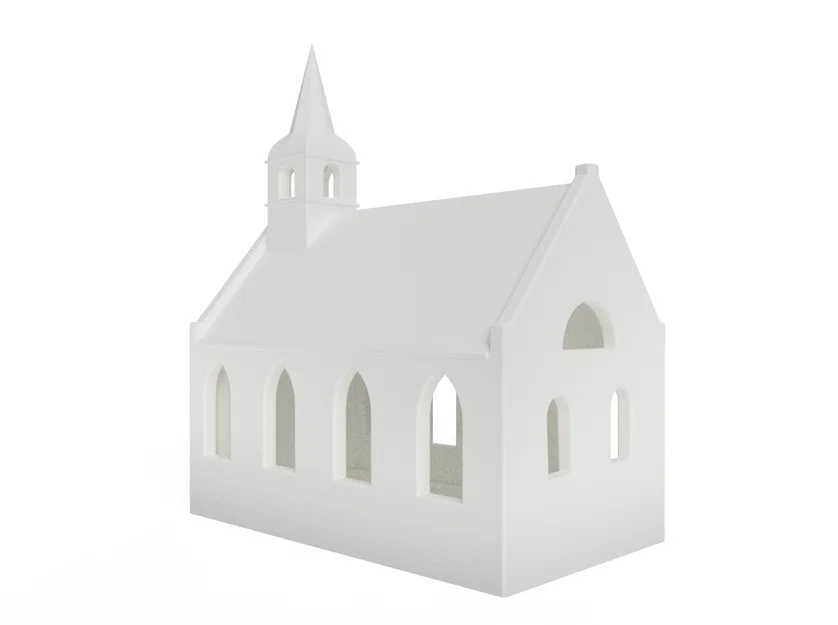 Nhà thờ làng Giáng sinh có đèn - Image 2