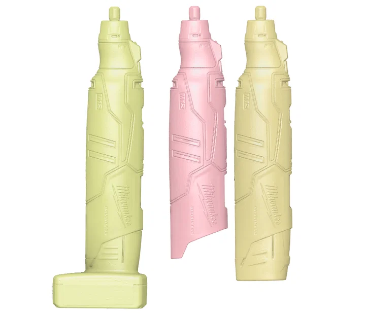 Mô hình 3D máy mài Milwaukee Rotary Tool M12 (3 phiên bản pin) - Image 1