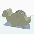 Khay đựng thẻ 12 ngăn hình khủng long Stegosaurus in 3D - Thumbnail 2