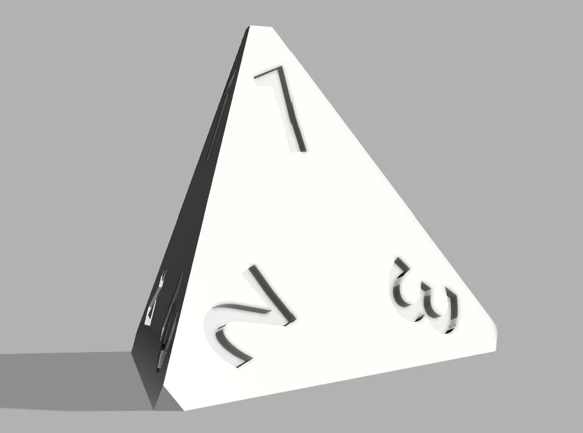 Mô hình xúc xắc D4 cho game Dungeons & Dragons (D&D) in 3D - Image 1