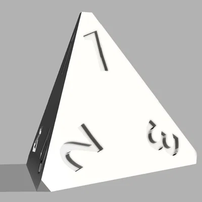 Mô hình xúc xắc D4 cho game Dungeons & Dragons (D&D) in 3D
