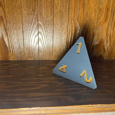 Mô hình xúc xắc D4 cho game Dungeons & Dragons (D&D) in 3D