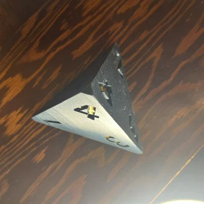 Mô hình xúc xắc D4 cho game Dungeons & Dragons (D&D) in 3D