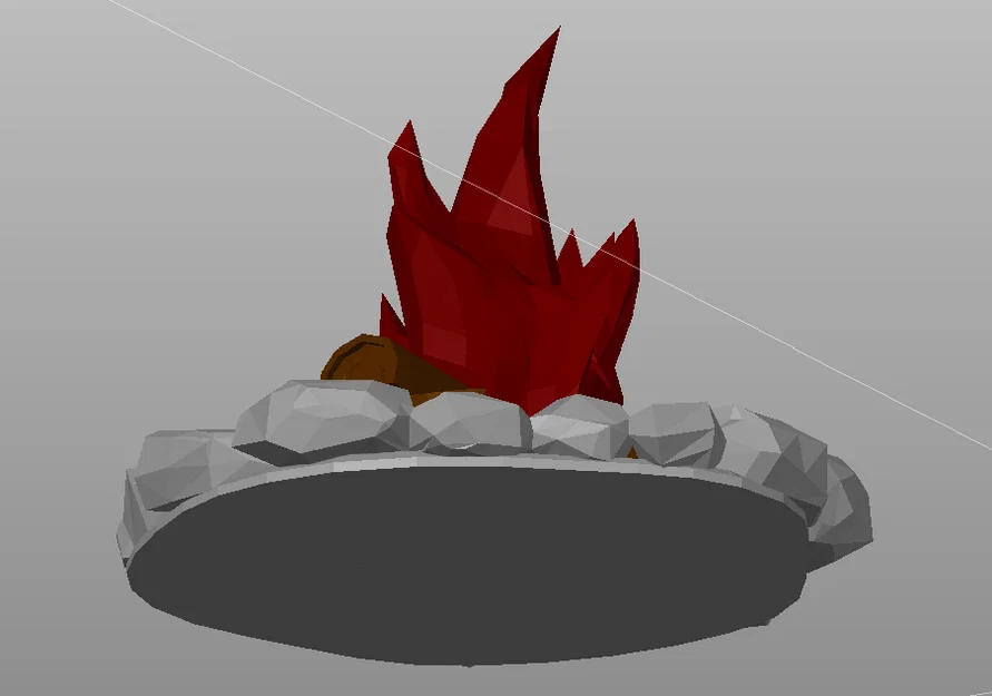 Mô hình đống lửa 3D trang trí độc đáo (Print In Place) - Image 4