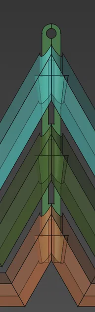 Mô hình ngôi sao Giáng sinh lồng nhau, có thể xoay - Image 4