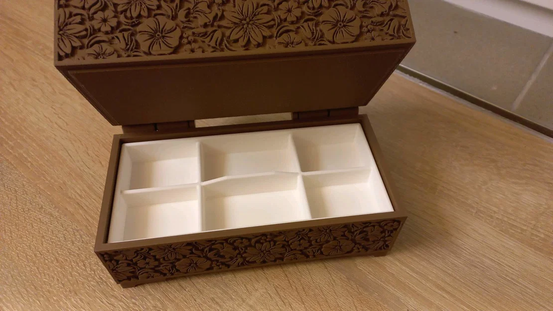 Hộp đựng trang sức kèm giá đỡ đồng hồ - Image 4