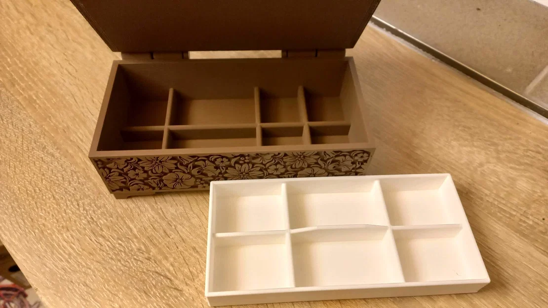 Hộp đựng trang sức kèm giá đỡ đồng hồ - Image 5