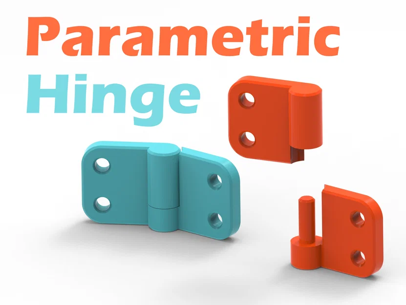 Bộ sưu tập bản lề cửa Parametric tùy biến linh hoạt cho in 3D - Image 1