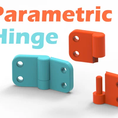 Bộ sưu tập bản lề cửa Parametric tùy biến linh hoạt cho in 3D