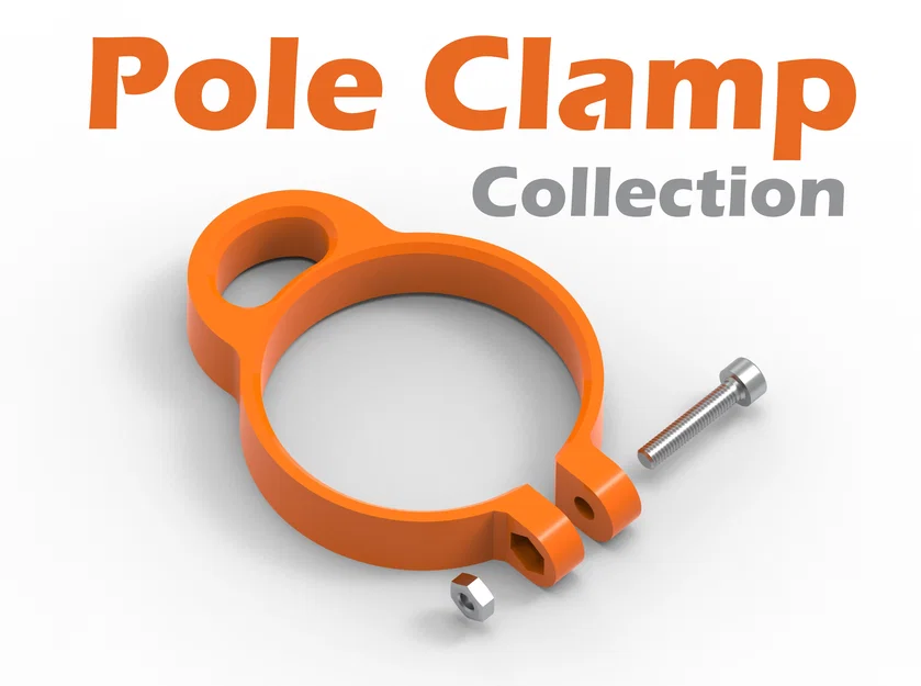 Bộ sưu tập kẹp ống đa năng (Pole Clamp Collection) in 3D tiện lợi - Image 1