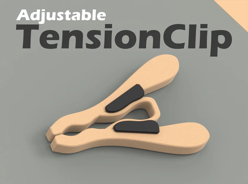 Kẹp quần áo thông minh có thể điều chỉnh lực căng - File in 3D hữu ích - Image 1