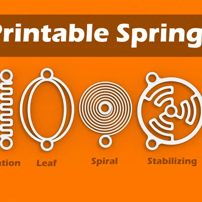 Bộ sưu tập 4 mẫu lò xo in 3D đa năng - Hướng dẫn in chi tiết