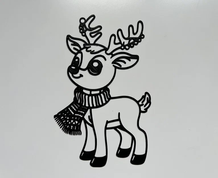 Tranh treo tường nghệ thuật hình thú cưng đáng yêu Giáng sinh #5 - Image 1