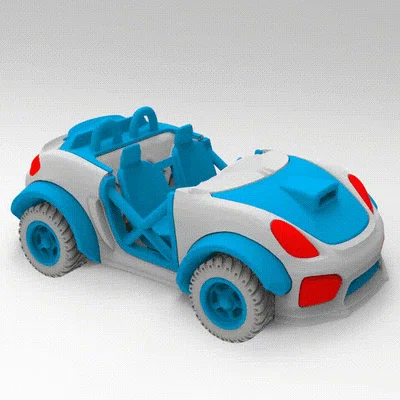 Mô hình xe thể thao Car V7: Thiết kế ấn tượng cho tín đồ in 3D