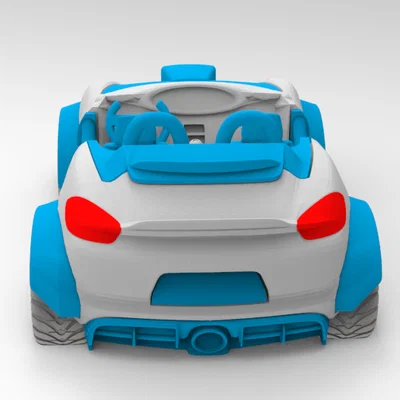 Mô hình xe thể thao Car V7: Thiết kế ấn tượng cho tín đồ in 3D