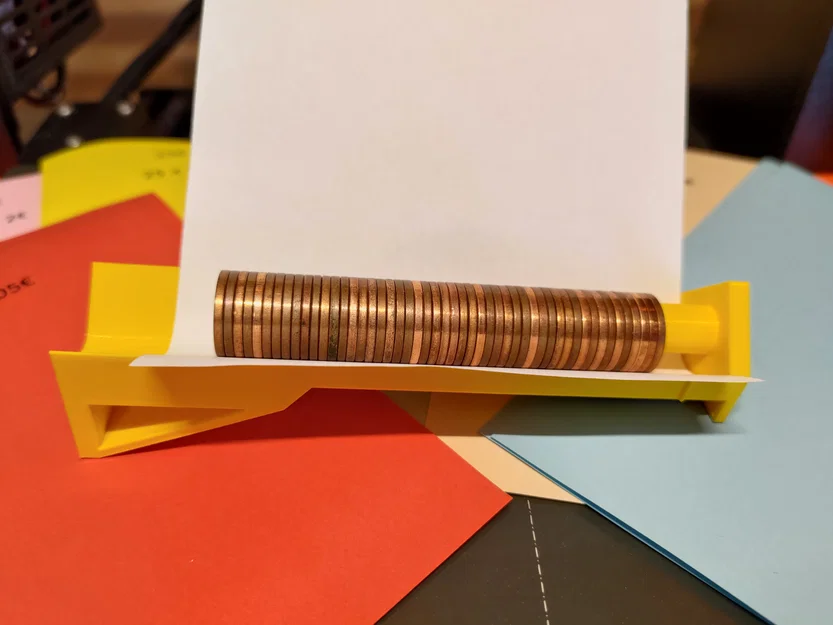 Dụng cụ hỗ trợ cuộn tiền xu kèm mẫu giấy in (Euro) - Image 2