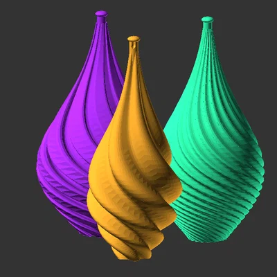 Bộ đồ trang trí cây thông xoắn ốc 3D Easy Ornaments dễ in