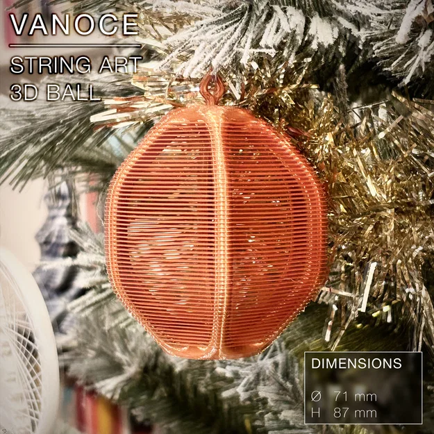 VANOCE | Quả cầu String Art trang trí Cây thông Noel - Image 3