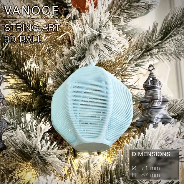 VANOCE | Quả cầu String Art trang trí Cây thông Noel - Image 5