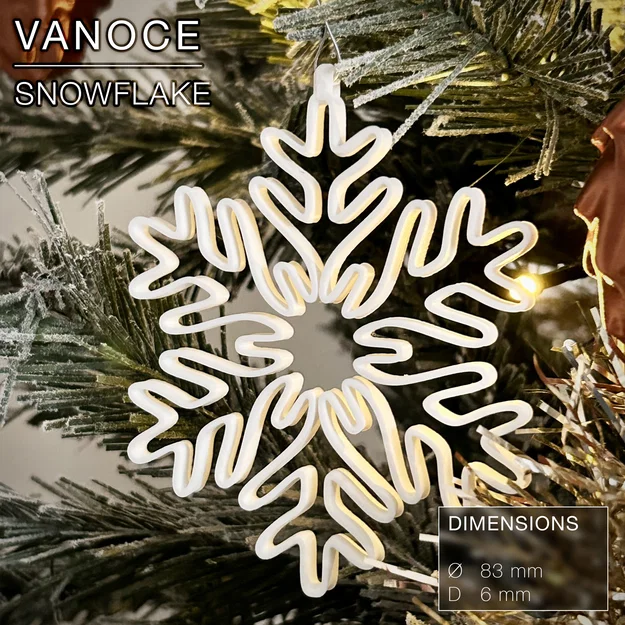 VANOCE | Bông Tuyết Treo, Trang Trí Cây Thông Noel - Image 1