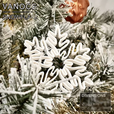 VANOCE | Bông Tuyết Treo, Trang Trí Cây Thông Noel
