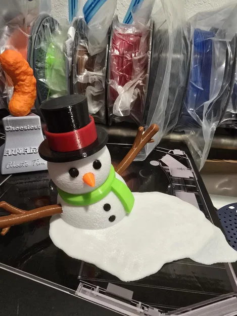 Mô hình người tuyết tan chảy trang trí Giáng sinh độc đáo (3D print) - Image 1