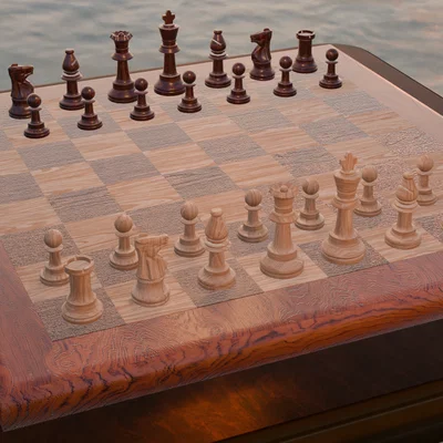 Bộ cờ vua Staunton cổ điển đầy đủ