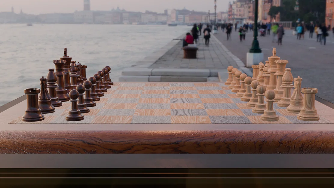 Bộ cờ vua Staunton cổ điển đầy đủ - Image 6