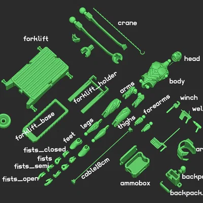 Mô hình 3D nhân vật phi công kiêm thợ máy Alex Reed tỷ lệ 1/18