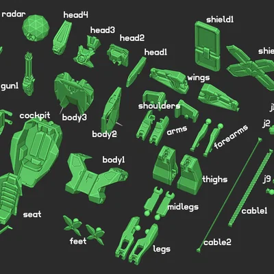 Mech Modular - Mô hình Robot lắp ráp linh hoạt
