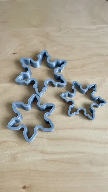 Khuôn cắt bánh quy hình bông tuyết cho mùa Giáng sinh - Image 1