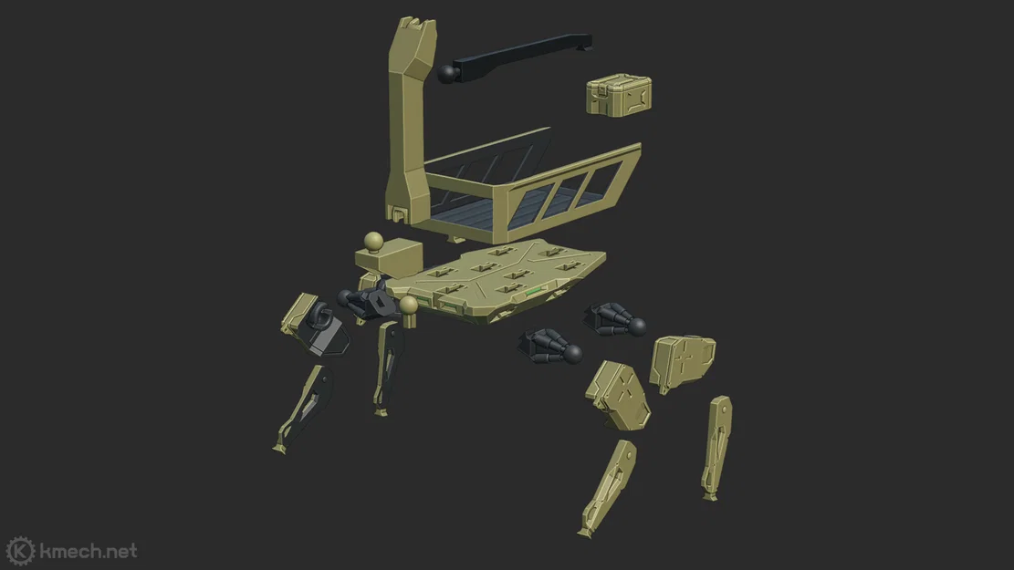 Mô hình Cargo Robot linh hoạt cho action figure 10cm - In 3D - Image 2