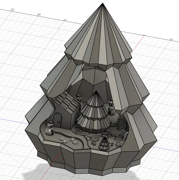 Cây thông Noel trang trí khung cảnh mùa đông - Image 2