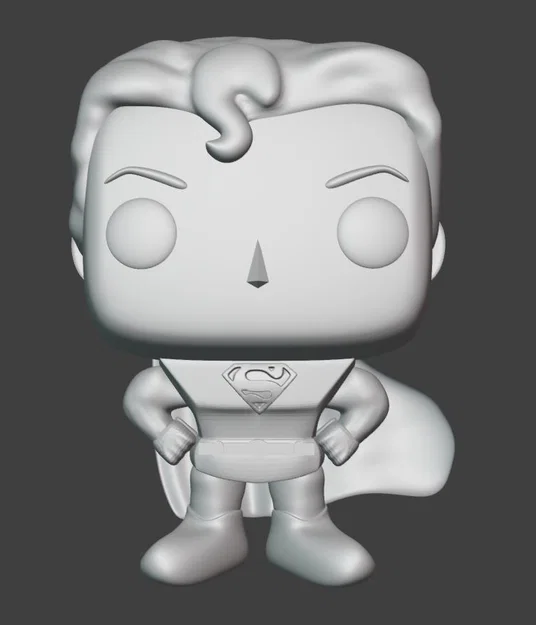 Mô hình 3D Superman phong cách Funko dễ thương - Image 2