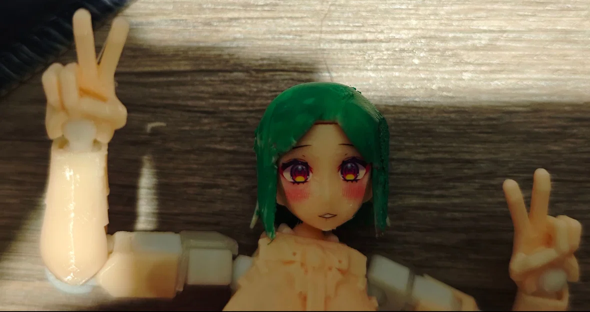 Mặt và tóc modular cải tiến cho Dummy 13 - Image 1