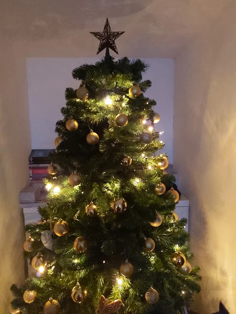 Ngôi sao trang trí đỉnh cây thông Noel kiểu Low Poly - Image 5